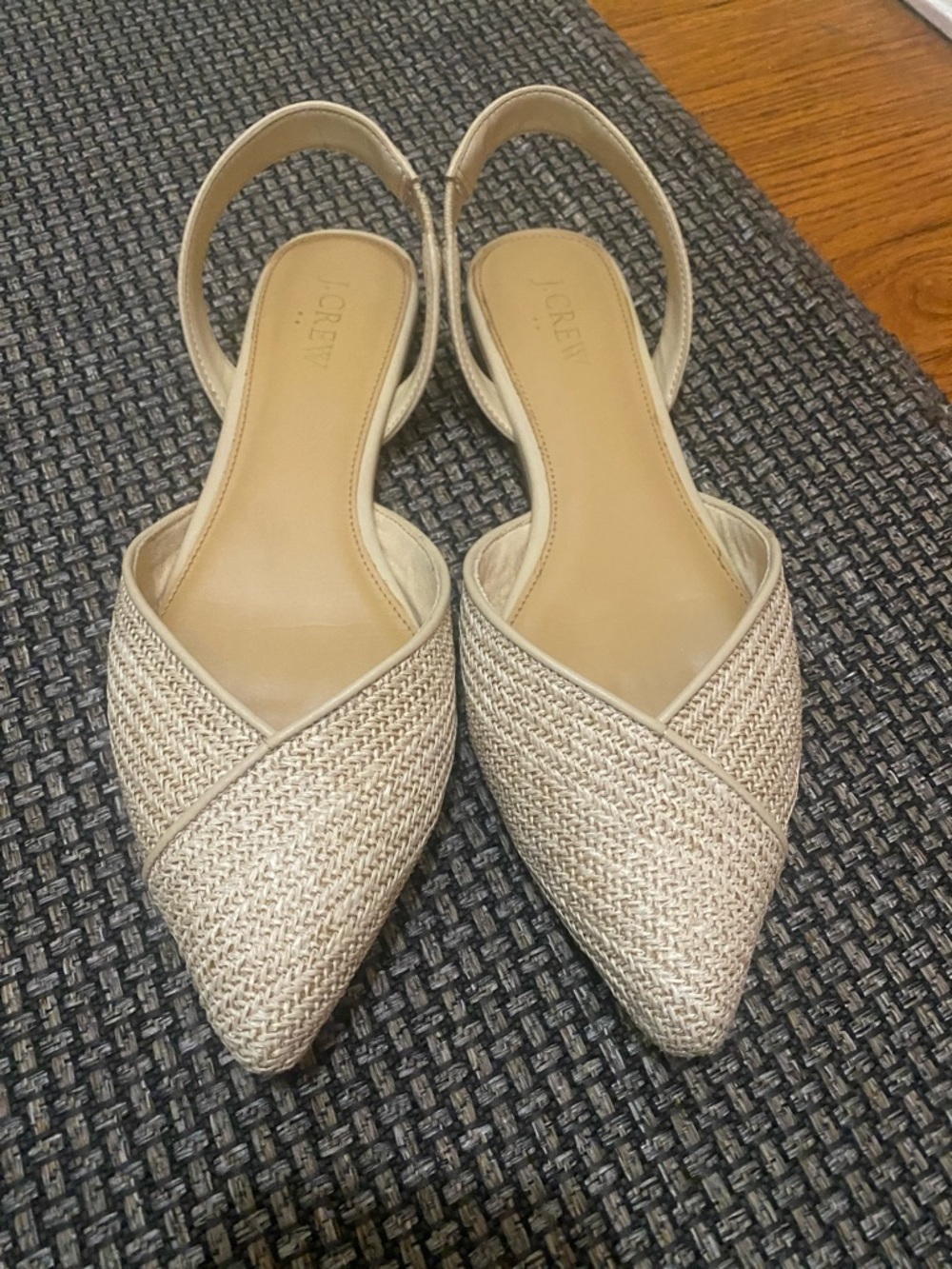 Jcrew sling back Flats